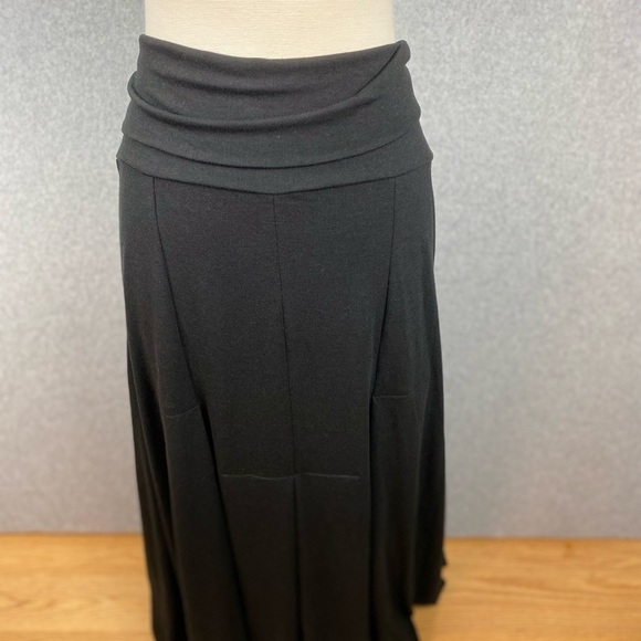 Cabi Maxi Skirt/Dress Black Jersey Pleated Size Medium A-Line NWOT - Picture 4 of 10